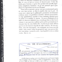Lettre de Frédéric II à D'Alembert, 6 janvier 1775