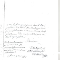 Lettre de D'Alembert à Michaelis, 9 mai 1777