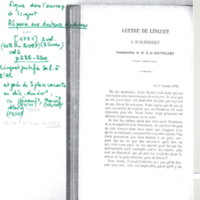 Lettre de Linguet à D&#39;Alembert, 11 janvier 1771
