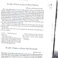 Lettre de Voltaire à D'Alembert, 28 janvier 1767