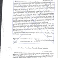 Lettre de Voltaire à D'Alembert, 15 août 1769