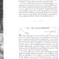 Lettre de Frédéric II à D'Alembert, 14 septembre 1769