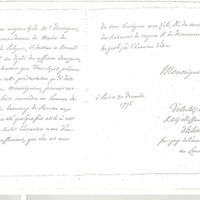 Lettre de D'Alembert à Vergennes, 30 décembre 1776