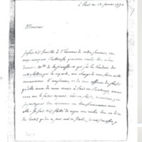 Lettre de D'Alembert à Dutens, 12 janvier 1770