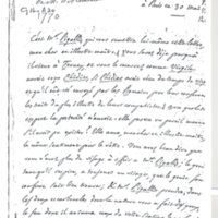 Lettre de D'Alembert à Voltaire, 30 mai 1770