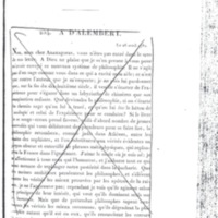Lettre de D'Alembert à Frédéric II, 27 mars 1782