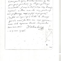 Lettre de D'Alembert à Adhemar, 9 août 1746