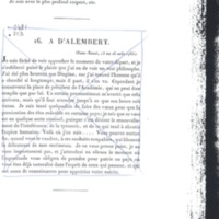 Lettre de D'Alembert à Frédéric II, 15 août 1763