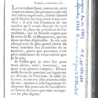Lettre de Argens à D'Alembert, 2 septembre 1752