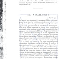 Lettre de D'Alembert à Frédéric II, 2 janvier 1772