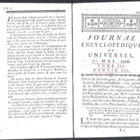 Lettre de D'Alembert à Mercure de France, 29 mars 1776