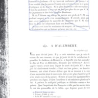 Lettre de Frédéric II à D'Alembert, 28 juillet 1774