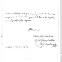 Lettre de D'Alembert à Lagrange, 27 novembre 1761