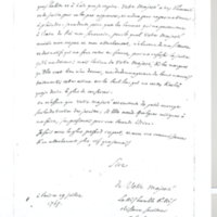 Lettre de D'Alembert à Frédéric II, 19 juillet 1765
