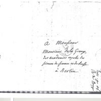 Lettre de D'Alembert à Lagrange, 11 mai 1781