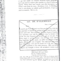 Lettre de Frédéric II à D'Alembert, 1er août 1780