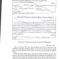 Lettre de Voltaire à D'Alembert, janvier 1773