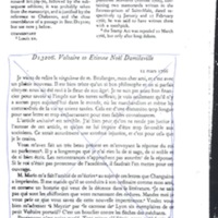 Lettre de Voltaire à D'Alembert, 12 mars 1766