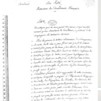 Lettre de D'Alembert à Louis XVI, 4 avril 1782