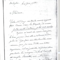 Lettre de D'Alembert à Catherine II, 15 juin 1764