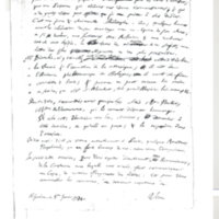 Lettre de Le Sage Georges Louis à D'Alembert, 8 janvier 1774