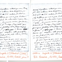 Lettre de Laporte à D'Alembert, 1764
