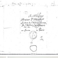 Lettre de Lagrange à D'Alembert, 2 novembre 1782