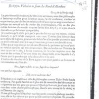 Lettre de Voltaire à D'Alembert, 23 juillet 1769