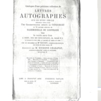 Lettre de Choiseul à D'Alembert, 14 avril 1779