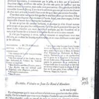 Lettre de Voltaire à D'Alembert, 24 mai 1769