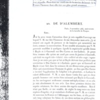 Lettre de D'Alembert à Frédéric II, 3 novembre 1764