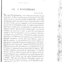 Lettre de Frédéric II à D'Alembert, 26 avril 1782