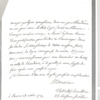 Lettre de D'Alembert à Formey, 28 octobre 1781