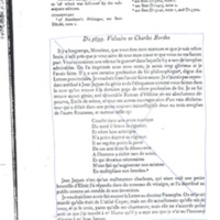 Lettre de Voltaire à D'Alembert, 29 novembre 1766