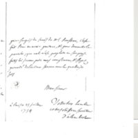 Lettre de D'Alembert à Lesage Georges Louis, 25 juillet 1754