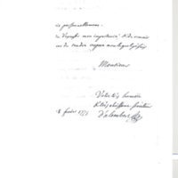 Lettre de D'Alembert à Anisson Duperron, 18 février 1775