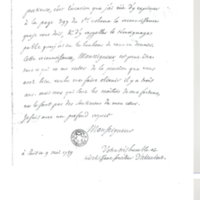 Lettre de D'Alembert à Argenson Marc Pierre, 9 mai 1759