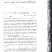 Lettre de Frédéric II à D'Alembert, 4 août 1768