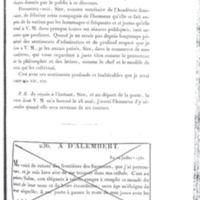 Lettre de D'Alembert à Frédéric II, 8 juin 1781