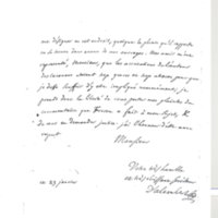 Lettre de D'Alembert à Malesherbes, 23 janvier 1758