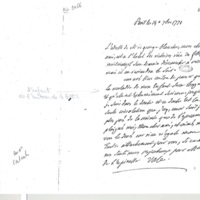 Lettre de Rochefort d'Ally Jacques à D'Alembert, 14 septembre 1771
