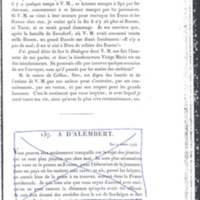Lettre de D'Alembert à Frédéric II, 14 février 1774