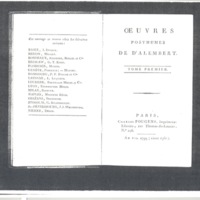 Lettre de D'Alembert à Argens, 20 novembre 1752