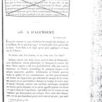 Lettre de Frédéric II à D'Alembert, 18 mai 1782