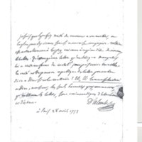 Lettre de D'Alembert à Argens, 28 avril 1753