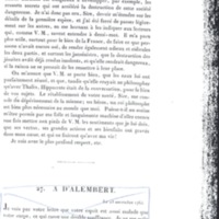 Lettre de D'Alembert à Frédéric II, 28 octobre 1765