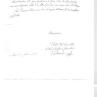 Lettre de D'Alembert à Aubry Jean Baptiste Benoît, 7 février 1781