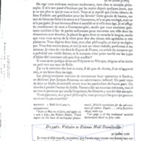 Lettre de Voltaire à D'Alembert, 30 juillet 1766