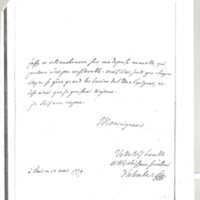 Lettre de D'Alembert à Montbarrey, 10 mars 1779