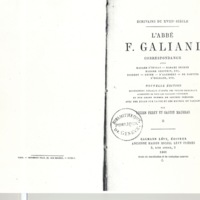 Lettre de Galiani à D'Alembert, 9 mai 1769